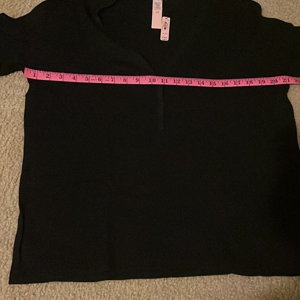 NWT Victoria secret pajama set (thermal) ALL BLACK XL - Picture 8 of 12